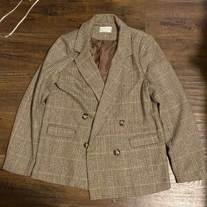 Brown tweed blazer